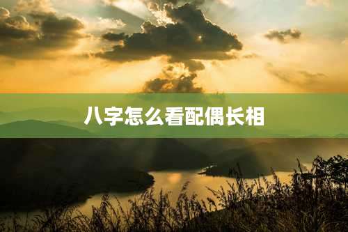八字怎么看配偶长相