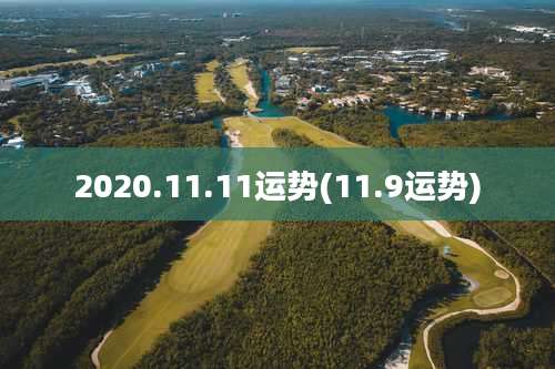 2020.11.11运势(11.9运势)