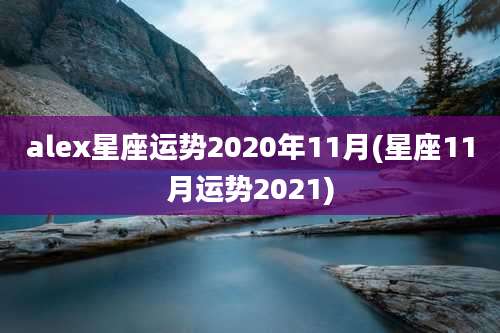 alex星座运势2020年11月(星座11月运势2021)