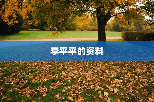 李平平的资料