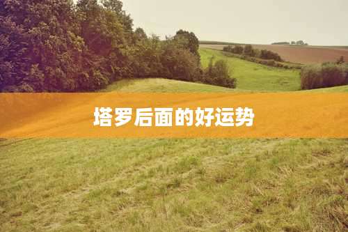 塔罗后面的好运势