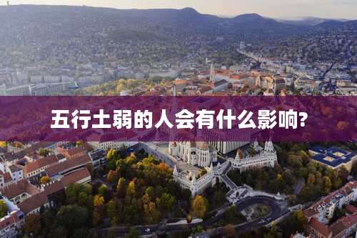 五行土弱的人会有什么影响?