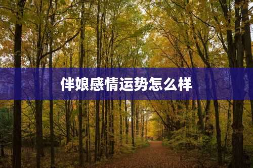 伴娘感情运势怎么样