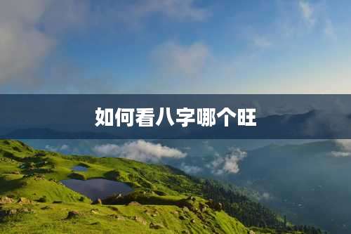 如何看八字哪个旺