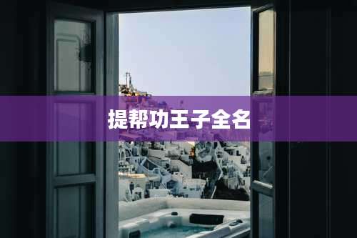 提帮功王子全名