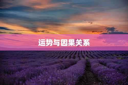 运势与因果关系