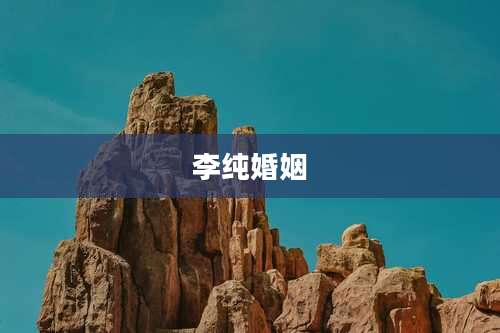 李纯婚姻