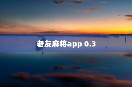 老友麻将app 0.3