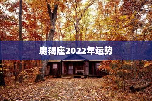 魔羯座2022年运势