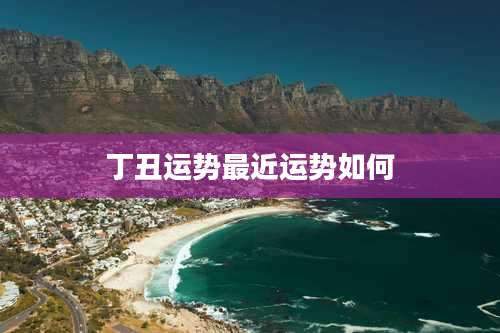 丁丑运势最近运势如何