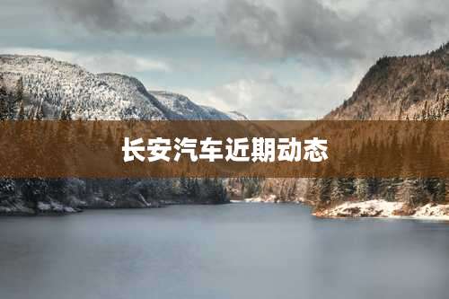 长安汽车近期动态
