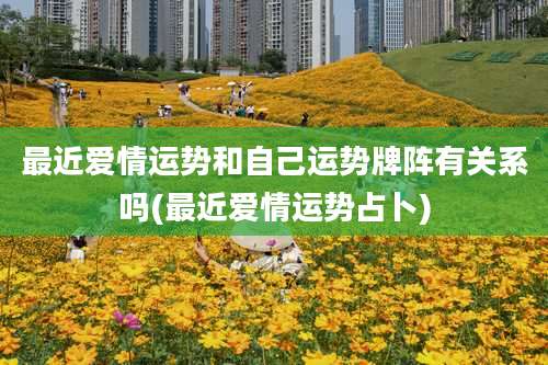 最近爱情运势和自己运势牌阵有关系吗(最近爱情运势占卜)