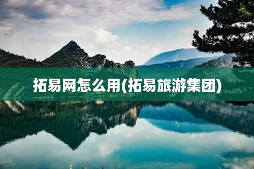 拓易网怎么用(拓易旅游集团)