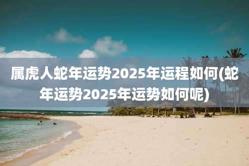属虎人蛇年运势2025年运程如何(蛇年运势2025年运势如何呢)