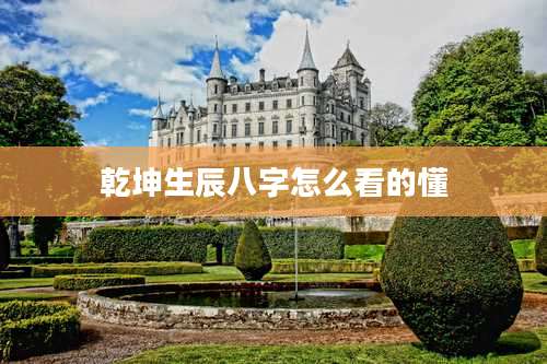 乾坤生辰八字怎么看的懂