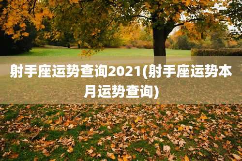 射手座运势查询2021(射手座运势本月运势查询)