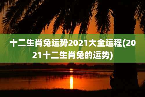 十二生肖兔运势2021大全运程(2021十二生肖兔的运势)