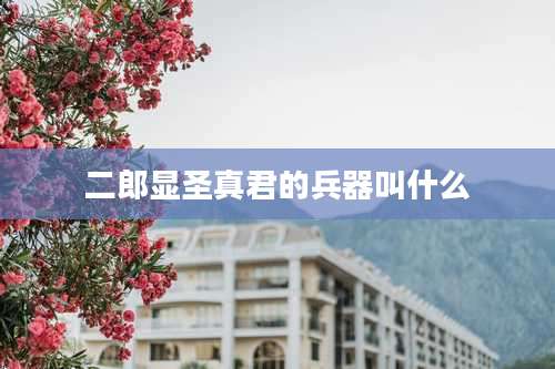 二郎显圣真君的兵器叫什么