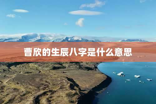 曹欣的生辰八字是什么意思