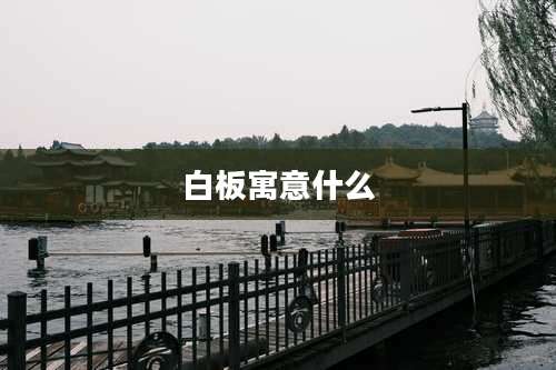 白板寓意什么