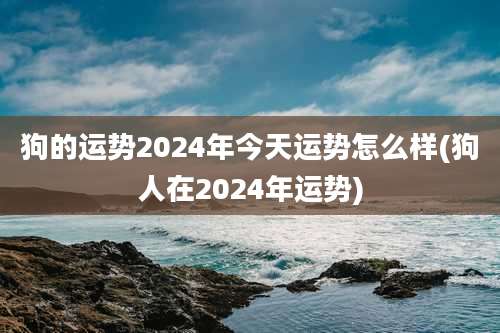 狗的运势2024年今天运势怎么样(狗人在2024年运势)