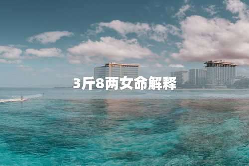 3斤8两女命解释