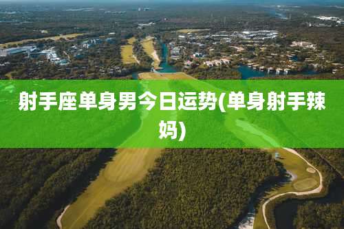 射手座单身男今日运势(单身射手辣妈)