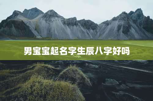 男宝宝起名字生辰八字好吗