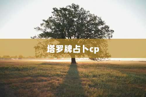 塔罗牌占卜cp