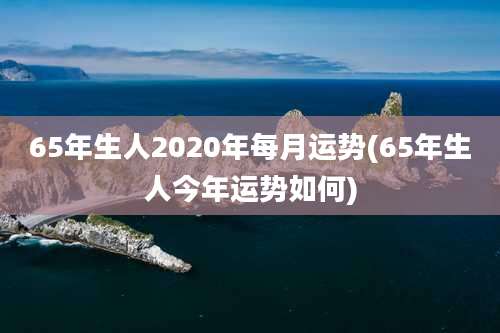 65年生人2020年每月运势(65年生人今年运势如何)