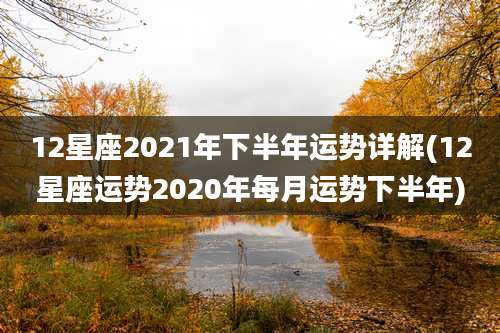 12星座2021年下半年运势详解(12星座运势2020年每月运势下半年)