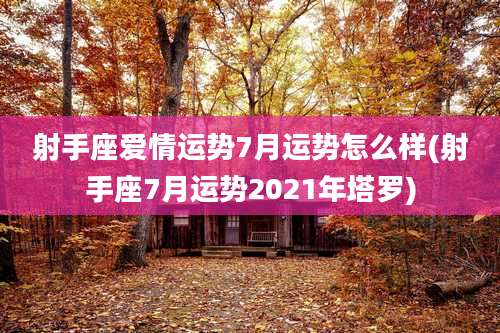 射手座爱情运势7月运势怎么样(射手座7月运势2021年塔罗)
