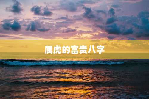 属虎的富贵八字