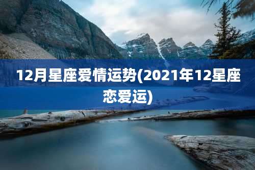 12月星座爱情运势(2021年12星座恋爱运)