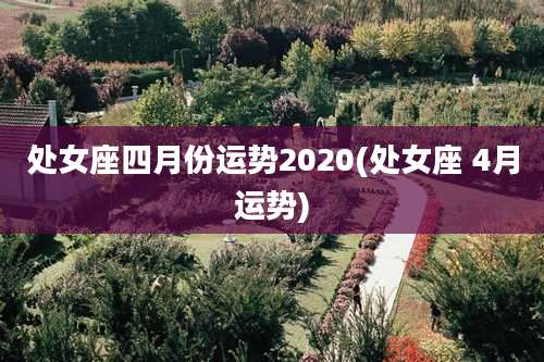 处女座四月份运势2020(处女座 4月运势)