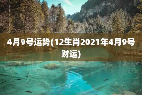4月9号运势(12生肖2021年4月9号财运)