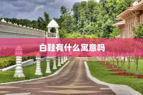 白鞋有什么寓意吗