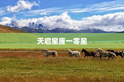 天启星座一零星