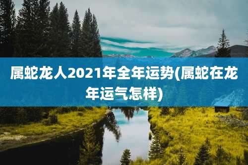 属蛇龙人2021年全年运势(属蛇在龙年运气怎样)