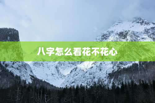 八字怎么看花不花心