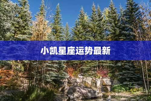 小凯星座运势最新