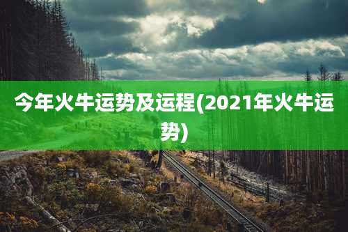 今年火牛运势及运程(2021年火牛运势)