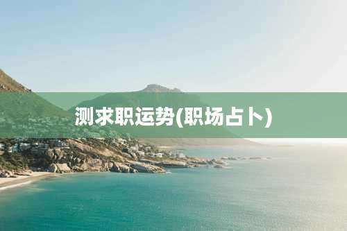 测求职运势(职场占卜)