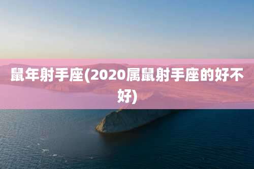 鼠年射手座(2020属鼠射手座的好不好)