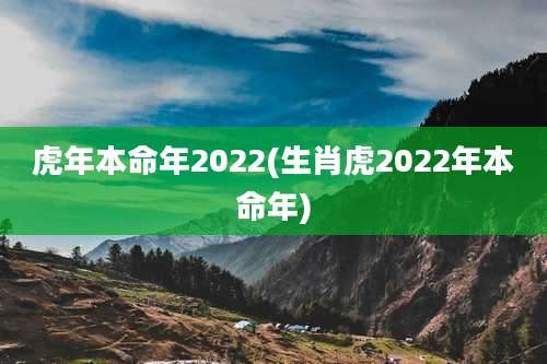 虎年本命年2022(生肖虎2022年本命年)