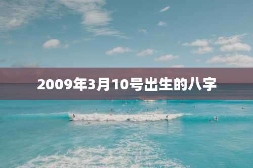 2009年3月10号出生的八字