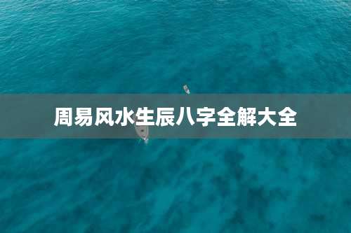 周易风水生辰八字全解大全