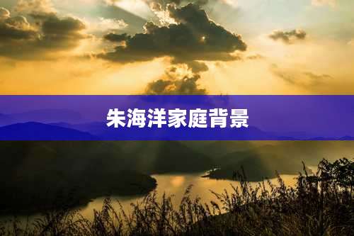 朱海洋家庭背景