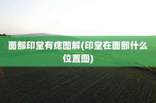 面部印堂有痣图解(印堂在面部什么位置图)