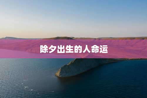 除夕出生的人命运